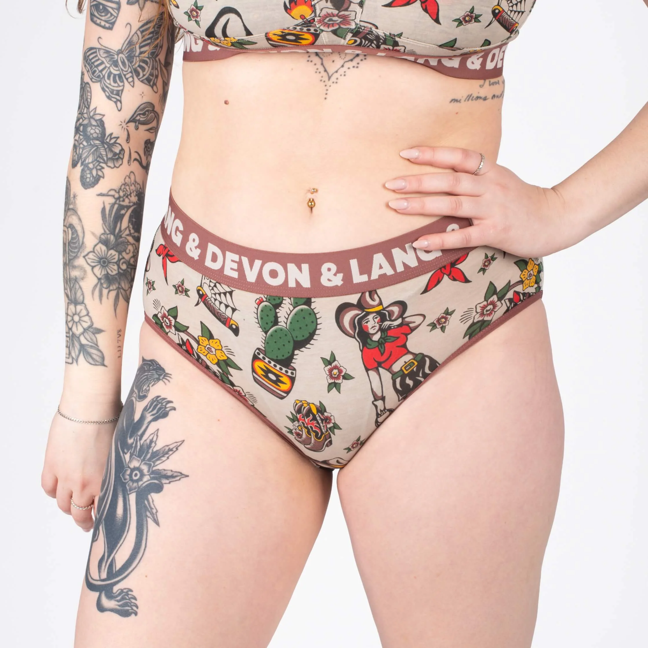 2026 Bria Bikini Brief - Vintage Outlaw