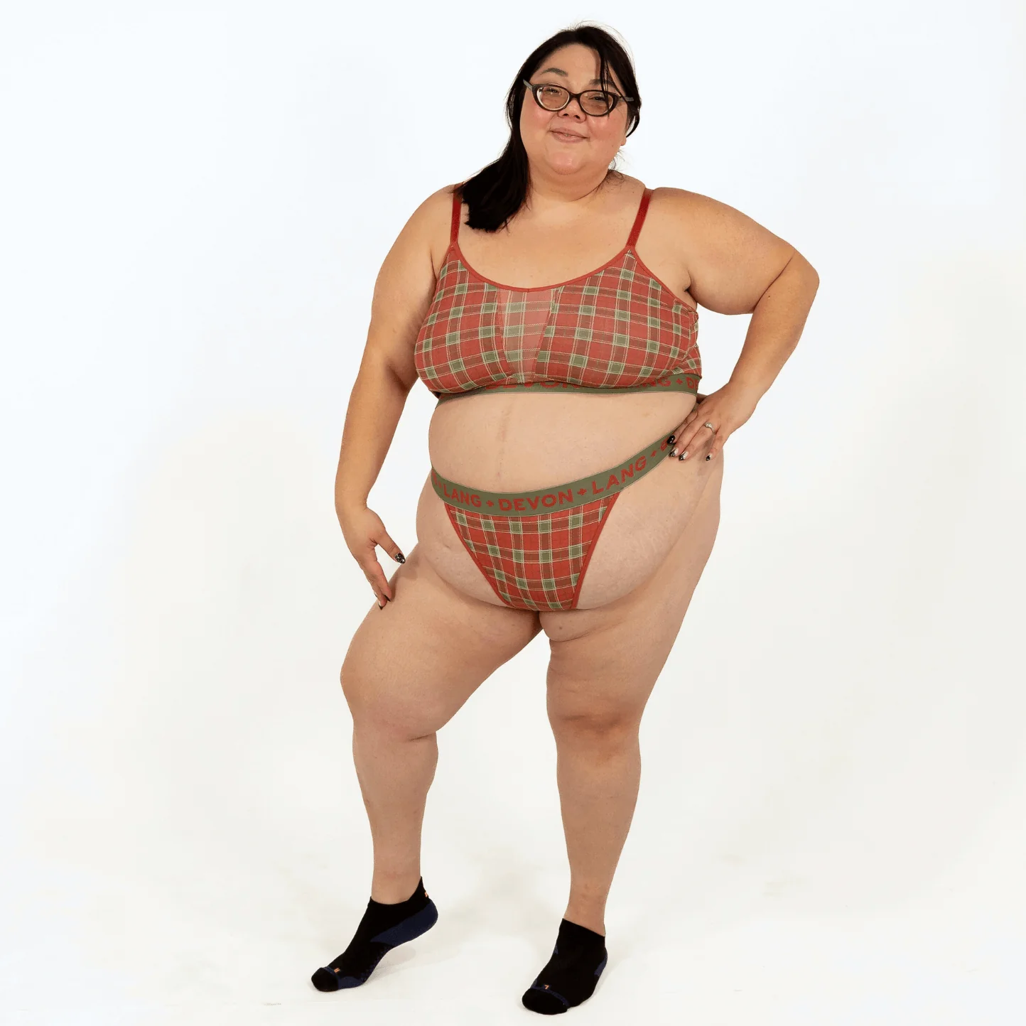 Originals Bria Bralette - Vintage Tartan - Image 10