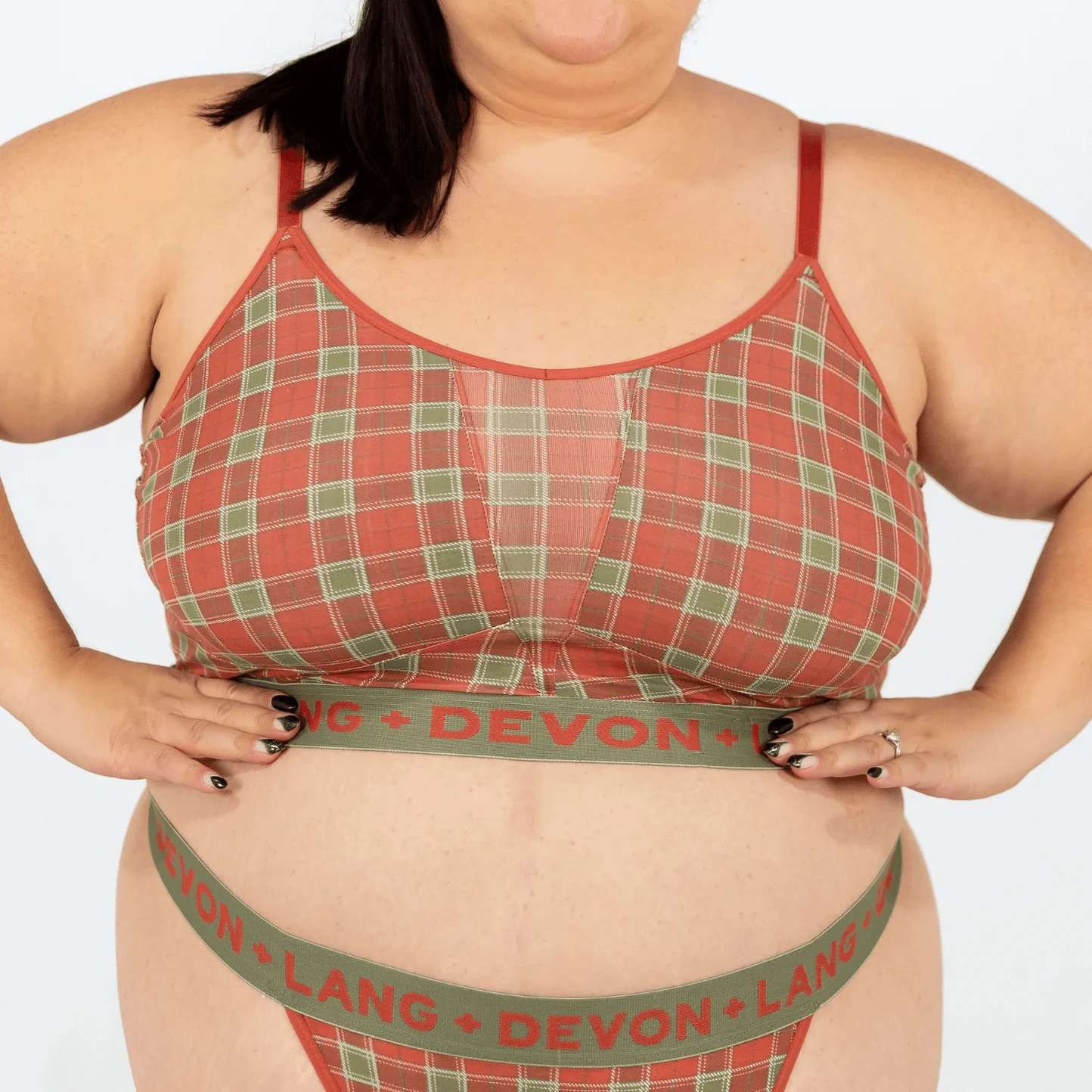 Originals Bria Bralette - Vintage Tartan - Image 7