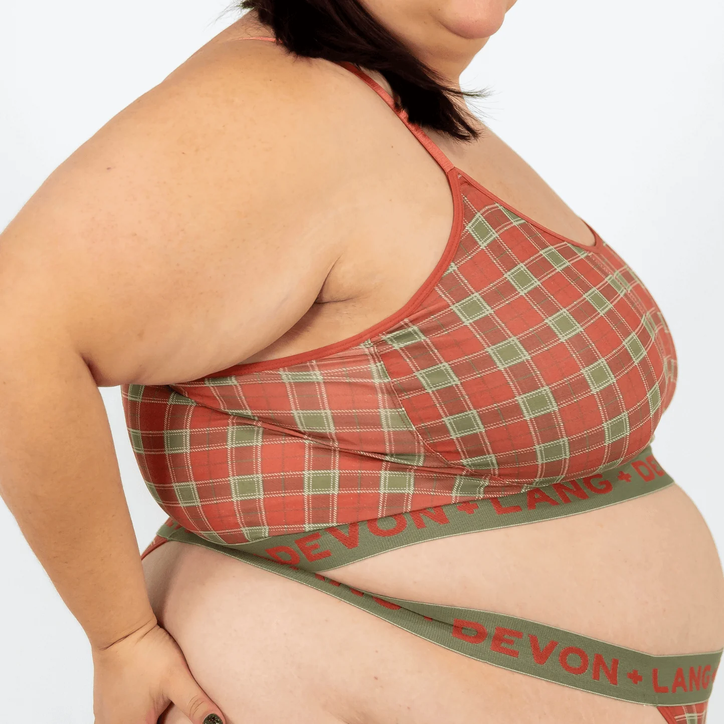 Originals Bria Bralette - Vintage Tartan - Image 8
