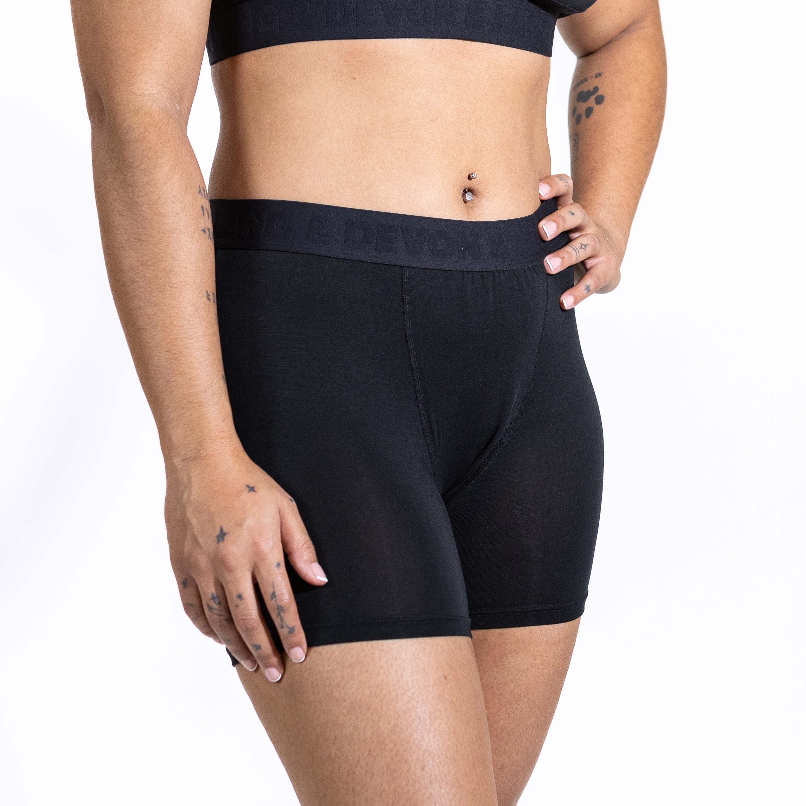 2026 Bria Women's Boxer Brief - Obsidian - Image 3