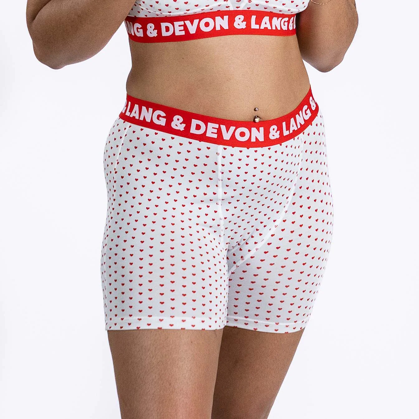 Bria Women's Boxer Brief - Cinnamon Hearts - Image 3