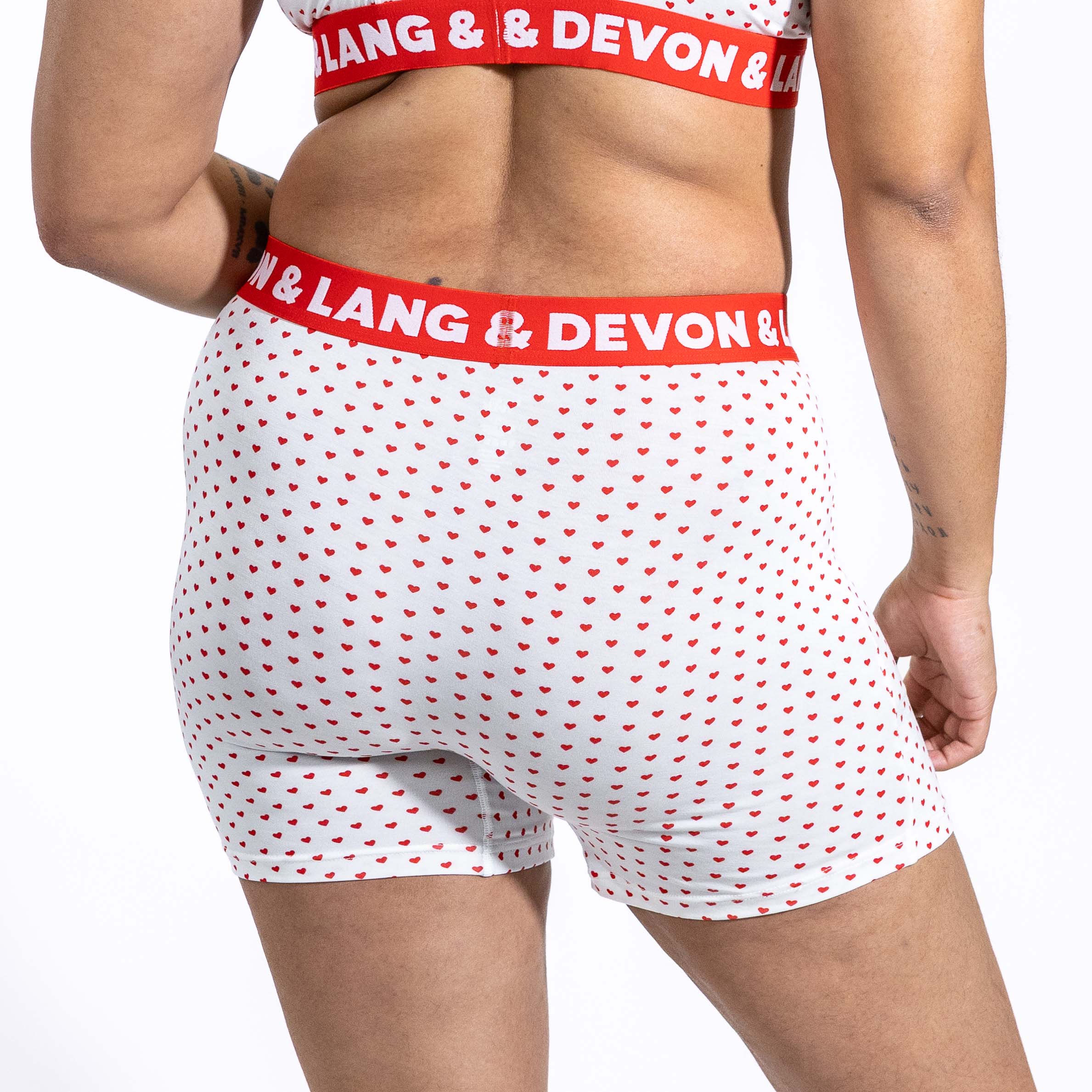 Bria Women's Boxer Brief - Cinnamon Hearts - Image 5