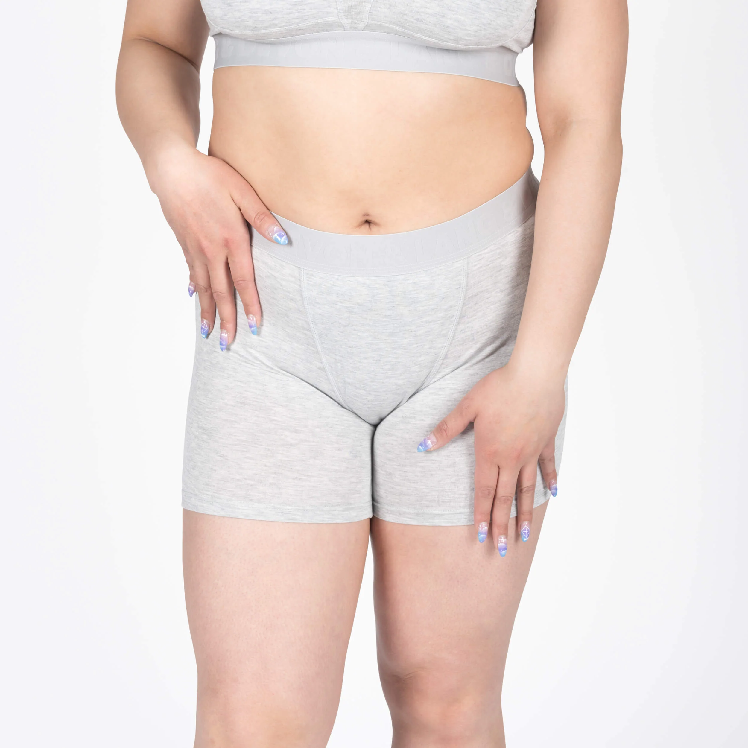 Bria Women's Boxer Brief - Heather Grey - Image 3