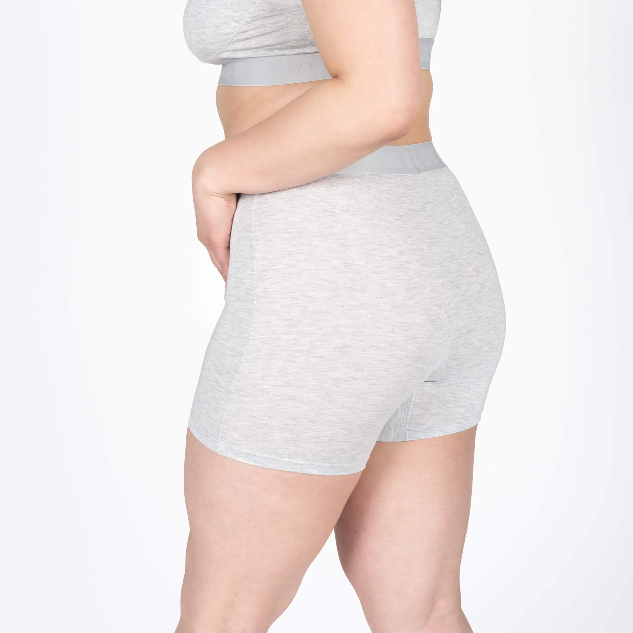 Bria Women's Boxer Brief - Heather Grey - Image 4