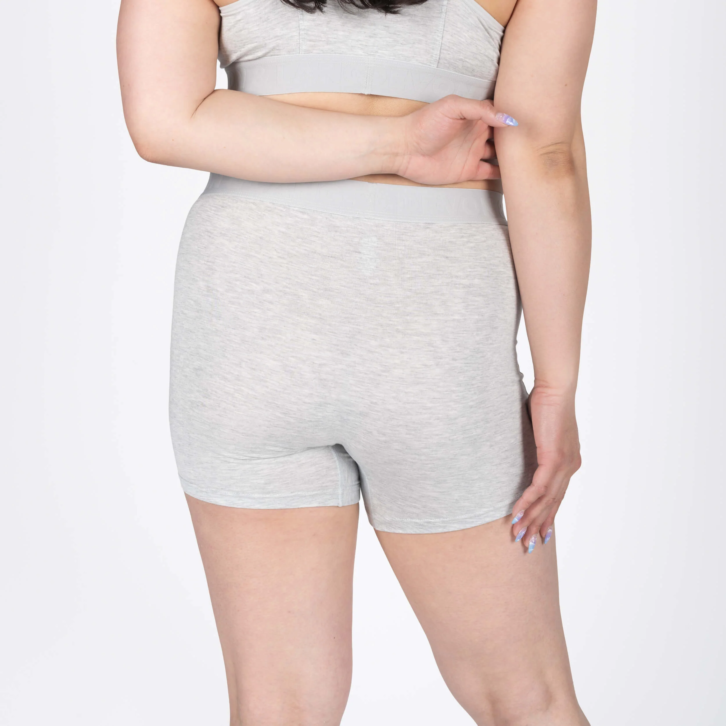 Bria Women's Boxer Brief - Heather Grey - Image 5