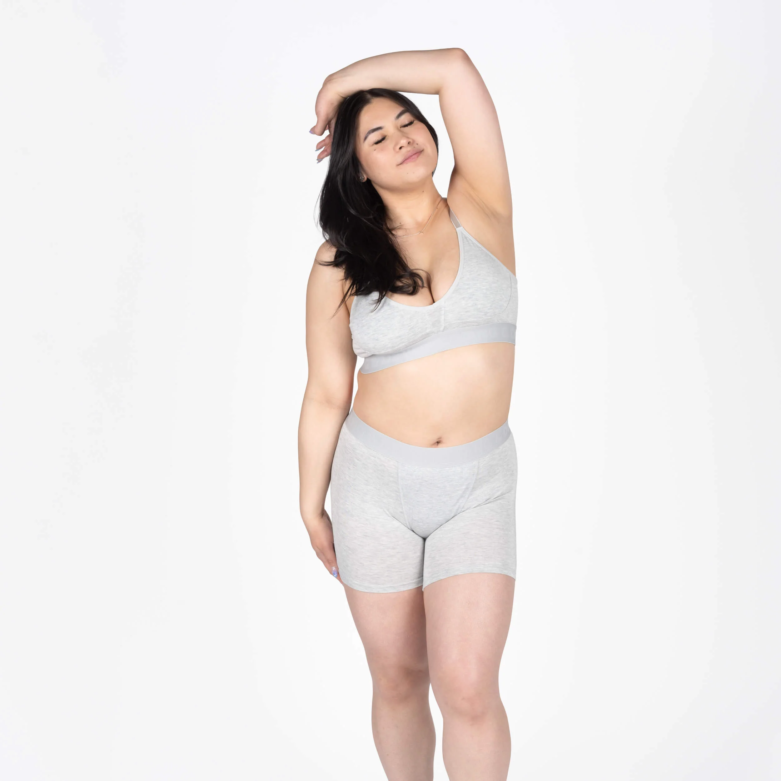 Bria Women's Boxer Brief - Heather Grey - Image 6