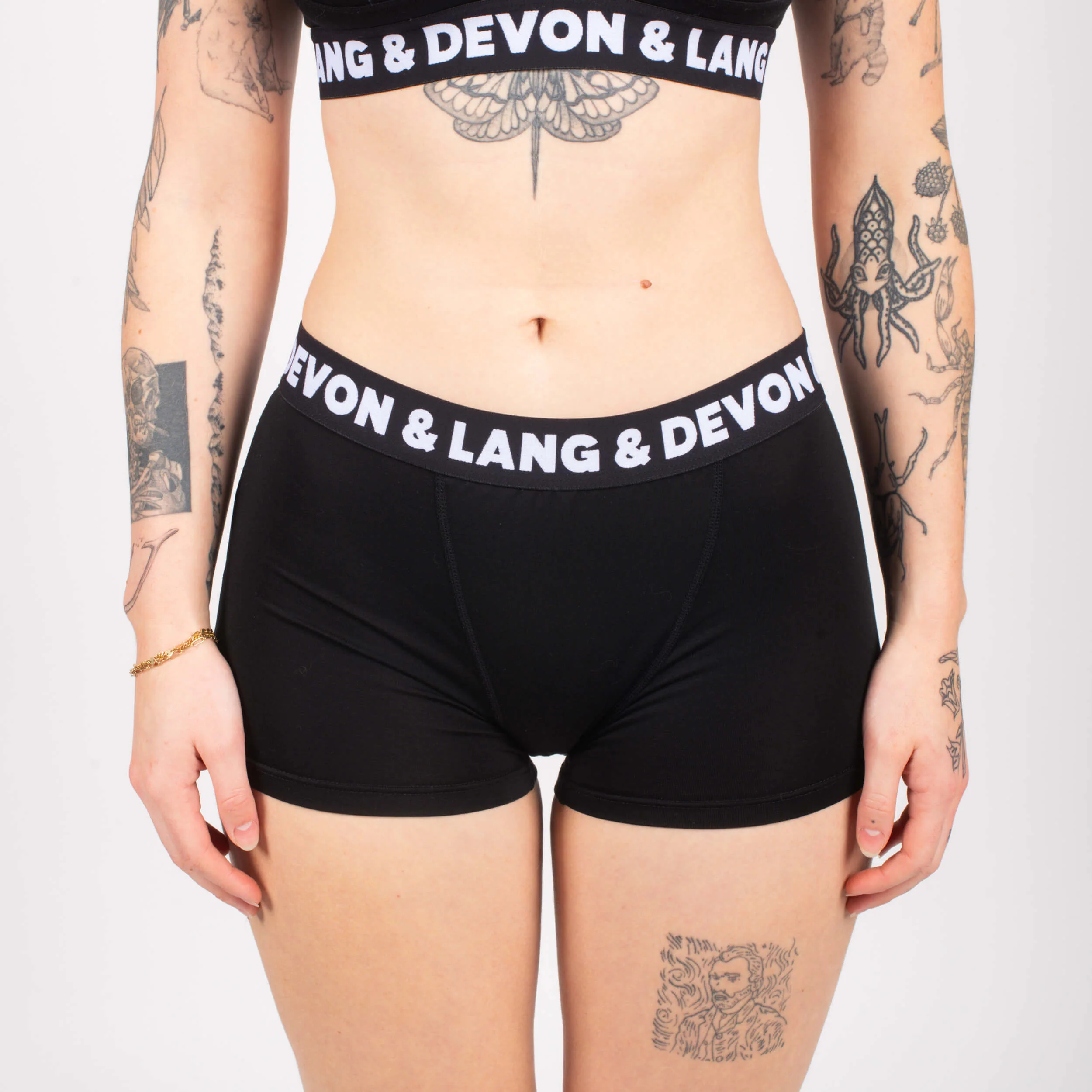 Bria Women's Boyshort - Hi-Contrast Obsidian - Image 3
