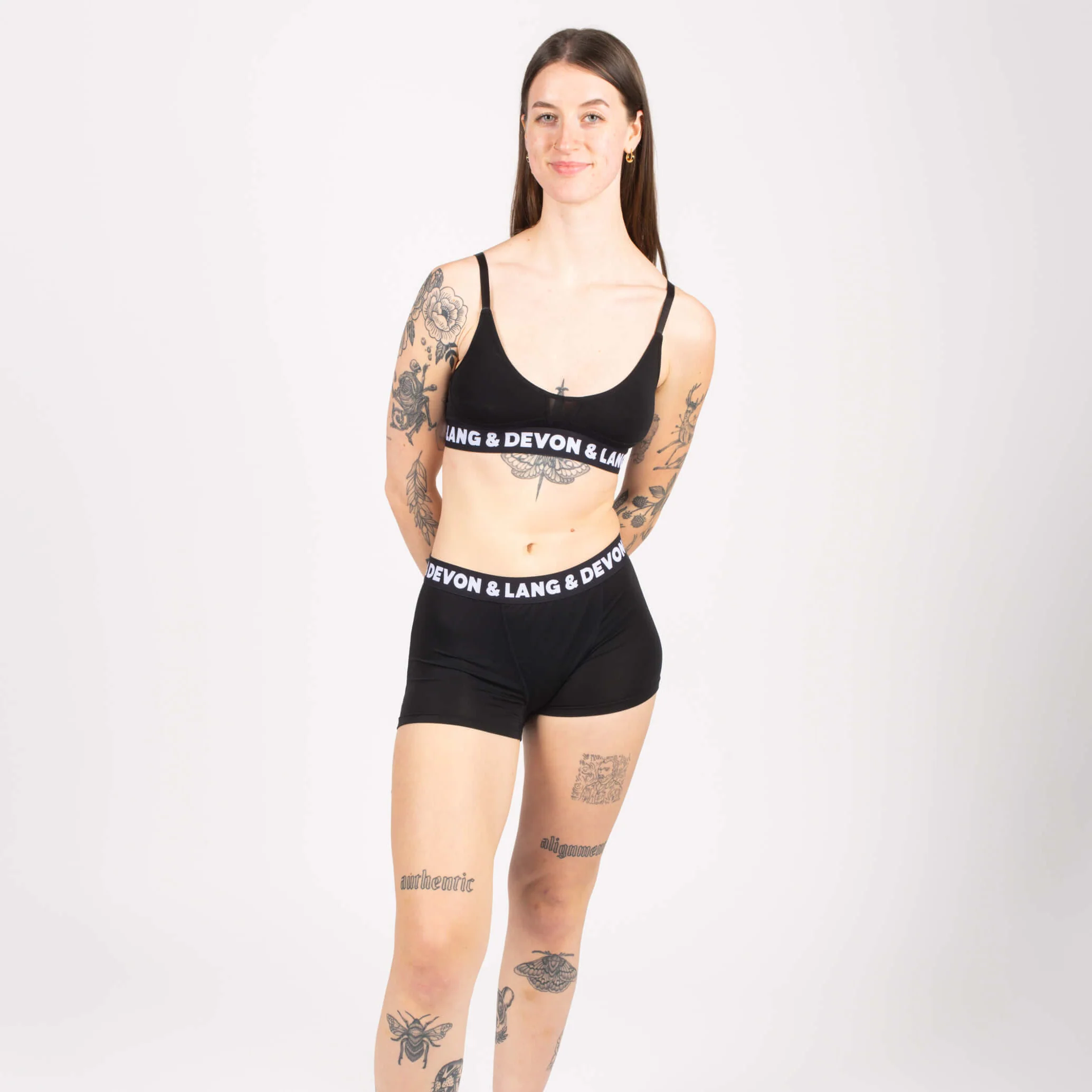 Bria Women's Boyshort - Hi-Contrast Obsidian - Image 6