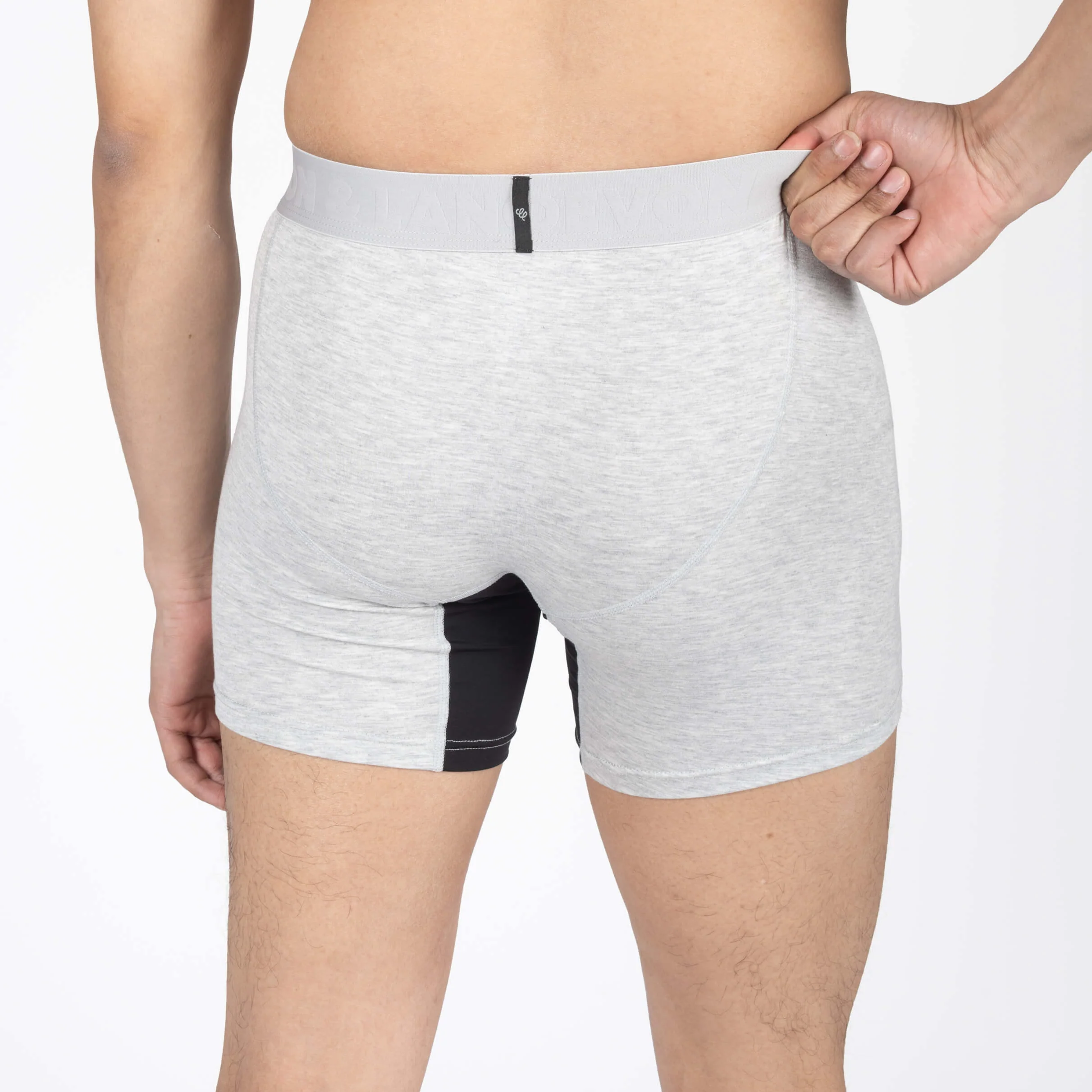 Journey Boxer Brief - Heather Grey - Image 5