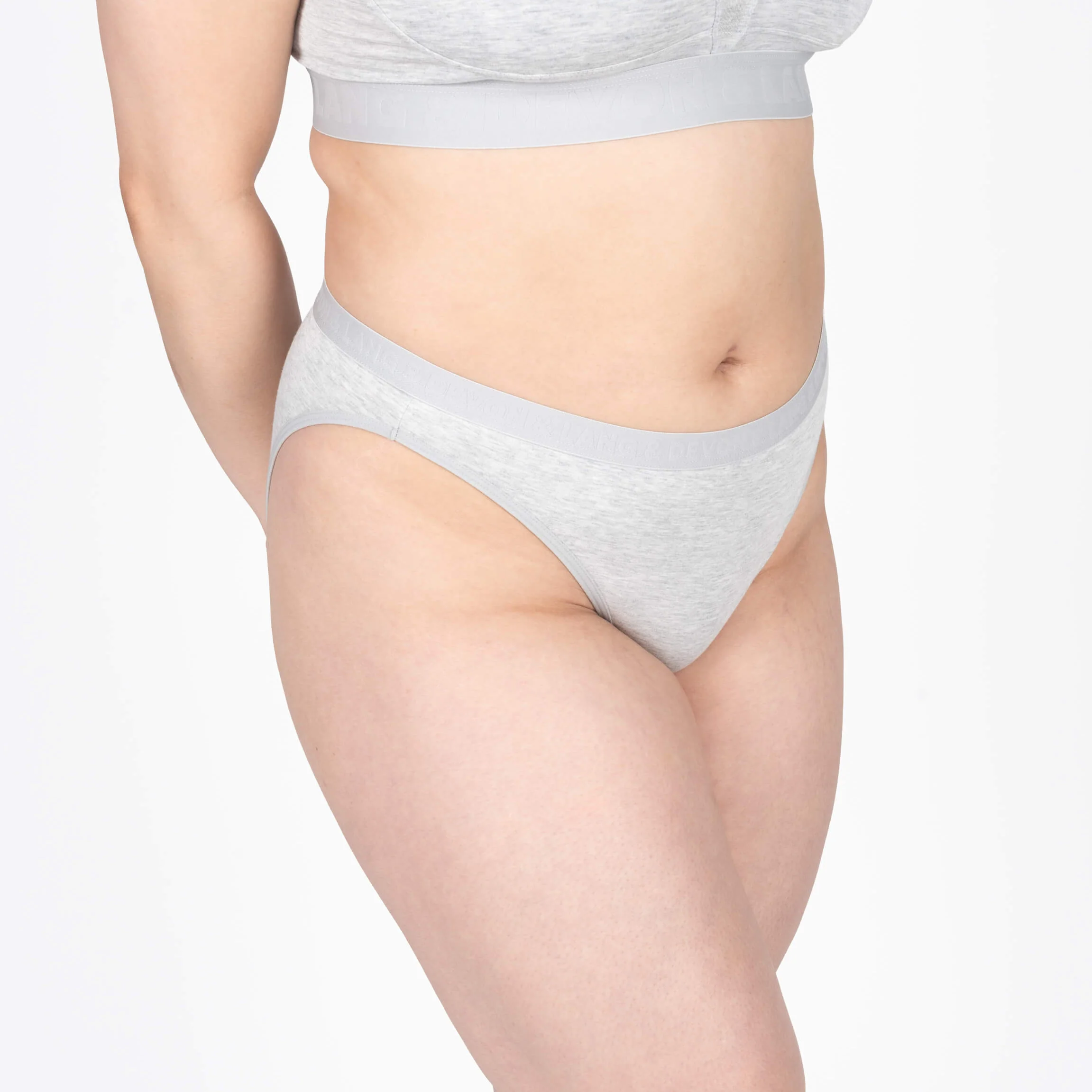 Katrina French Bikini - Heather Grey - Image 2