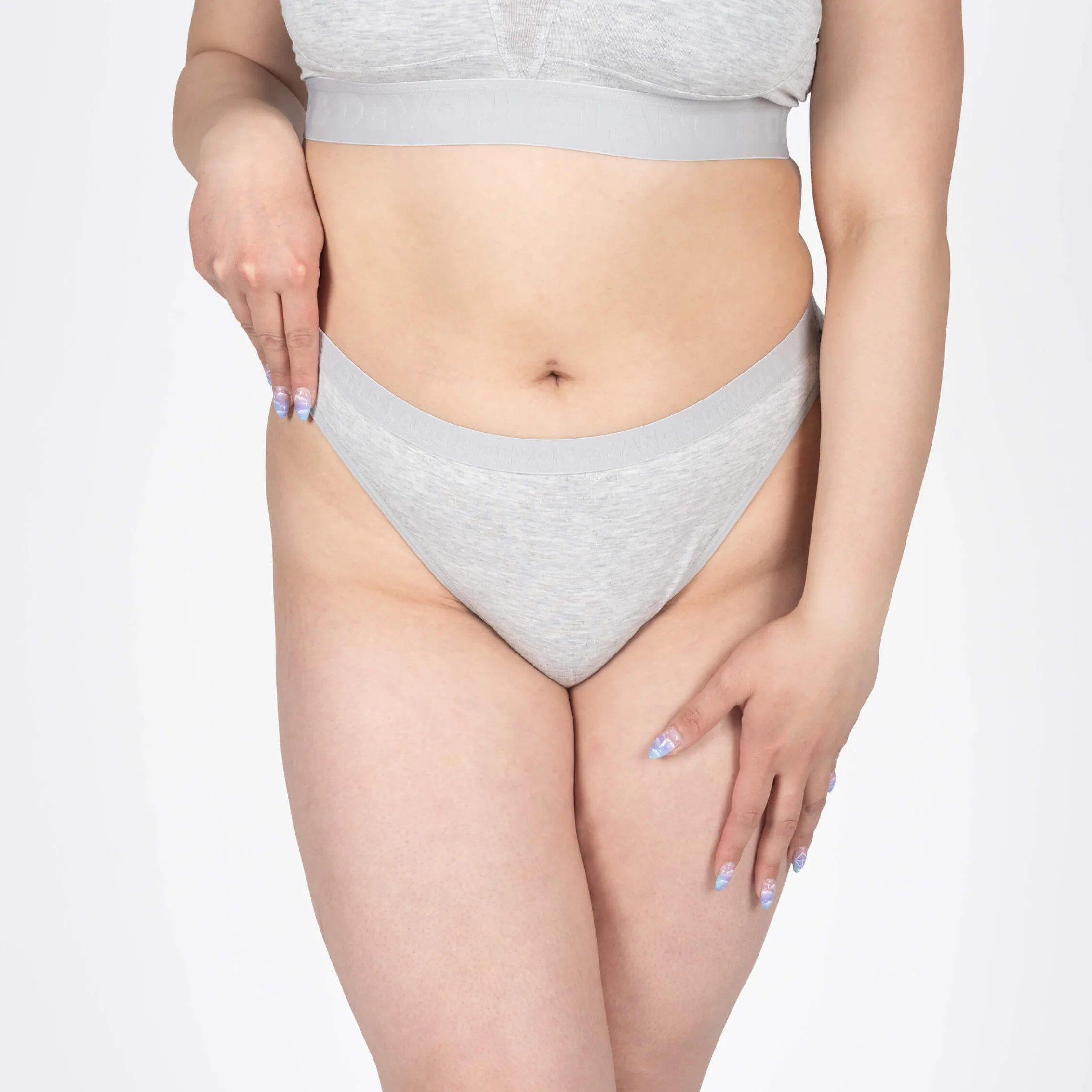 Katrina French Bikini - Heather Grey - Image 4